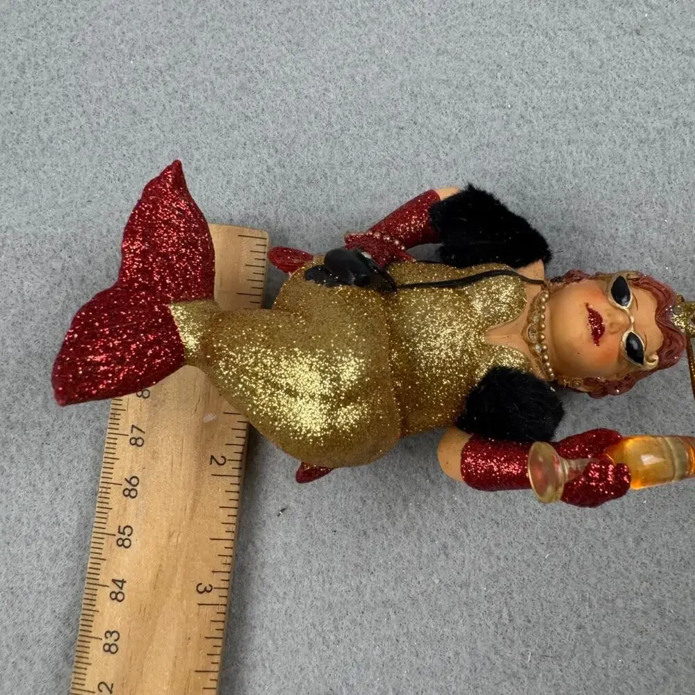 December Diamonds Miss Champagne Mermaid Retired Hard to Find Ornament 2006